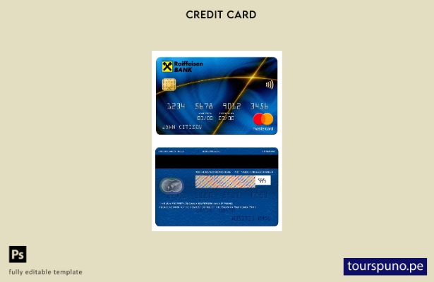 lista para imprimir plantilla de mastercard de Eslovaquia Raiffeisen Bank